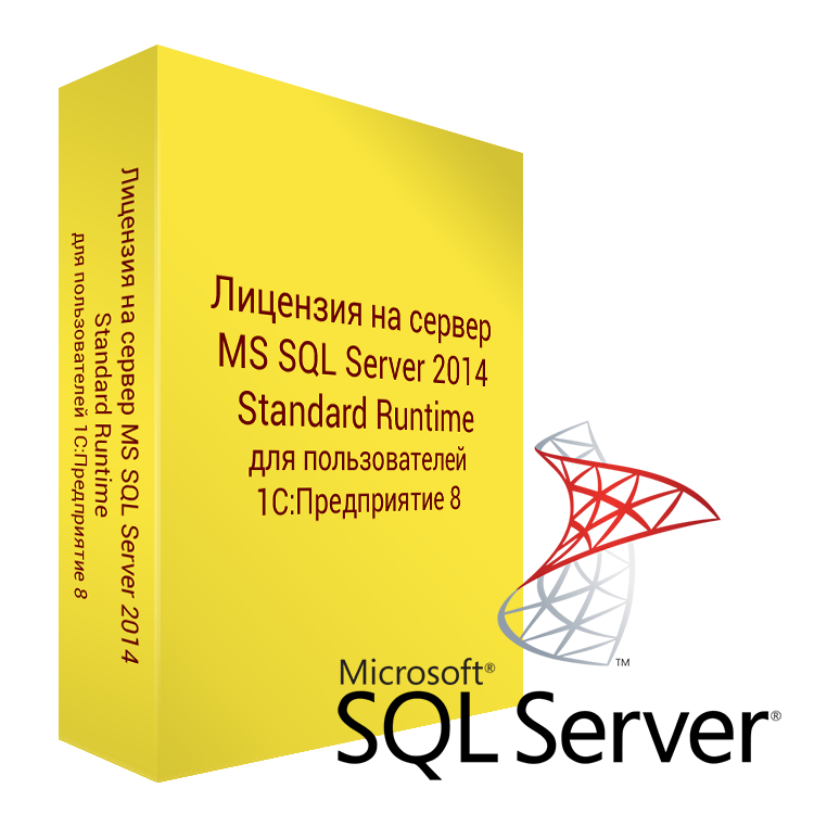 Лицензия на сервер MS SQL Server Standart 2019 Runtime для пользователей 1С:Предприятие 8. Электронная поставка
